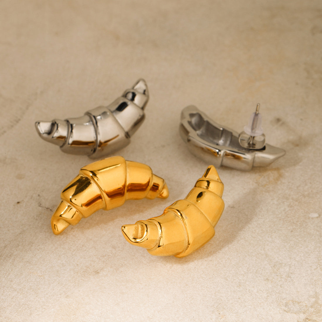Monserrat Chunky Croissant Earrings [SX1SPM12]