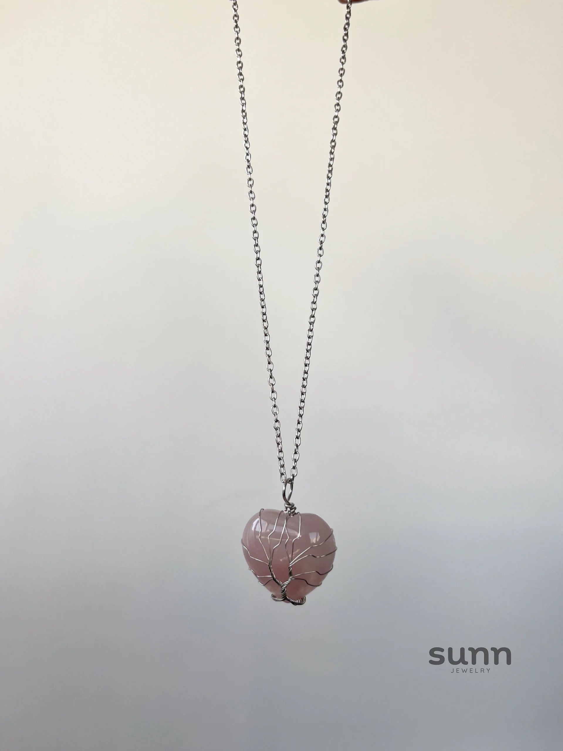 Mulan Shattered Crystal Heart Necklace