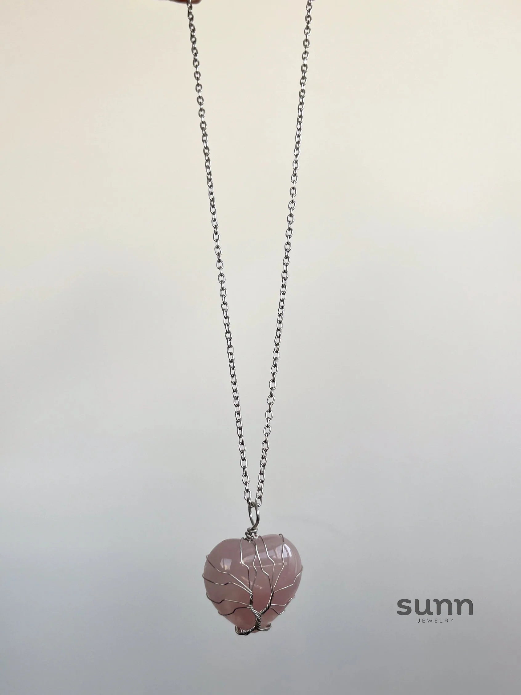 Mulan Shattered Crystal Heart Necklace