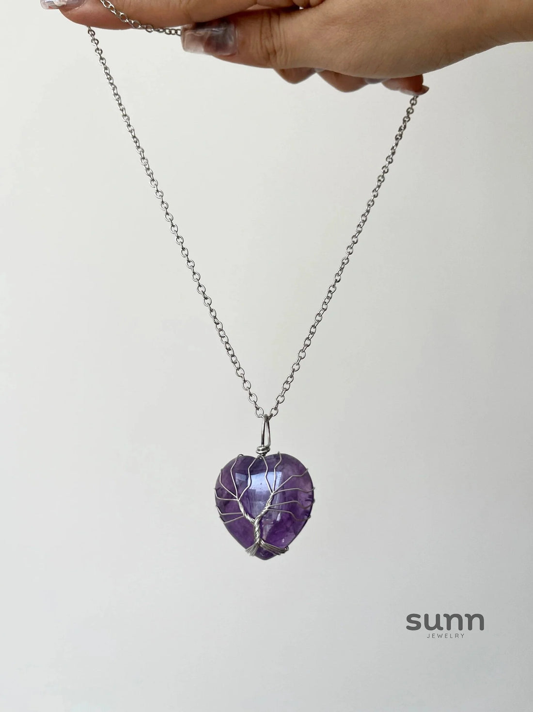 Mulan Shattered Crystal Heart Necklace