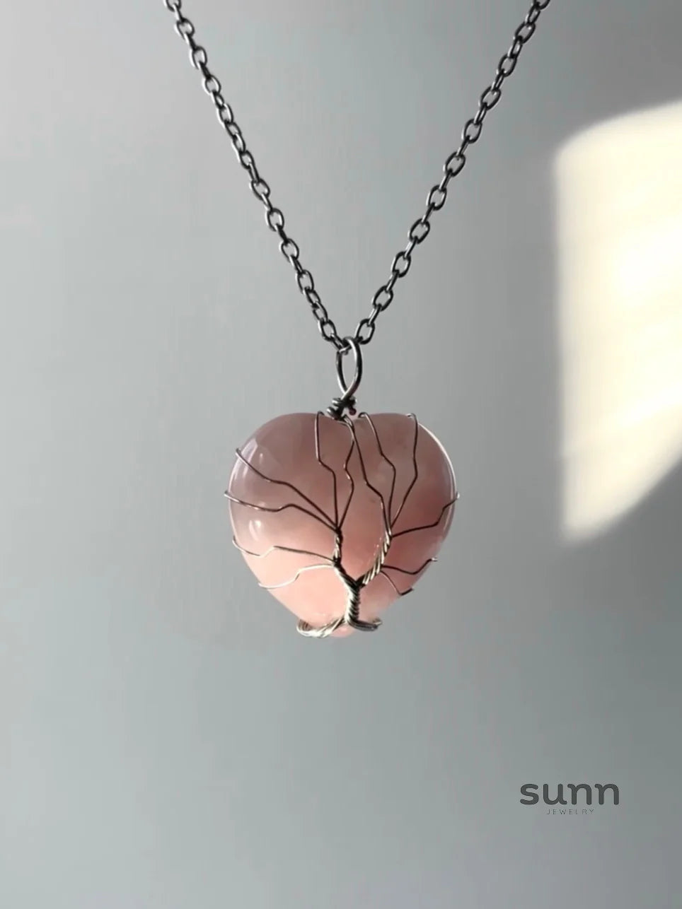 Mulan Shattered Crystal Heart Necklace