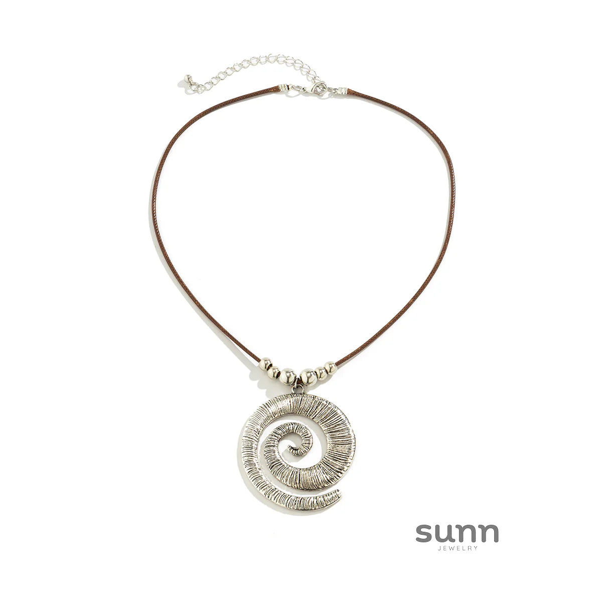 Muna Spiral Cord Necklace