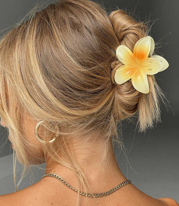 Myanna Gradient Floral Claw Clip