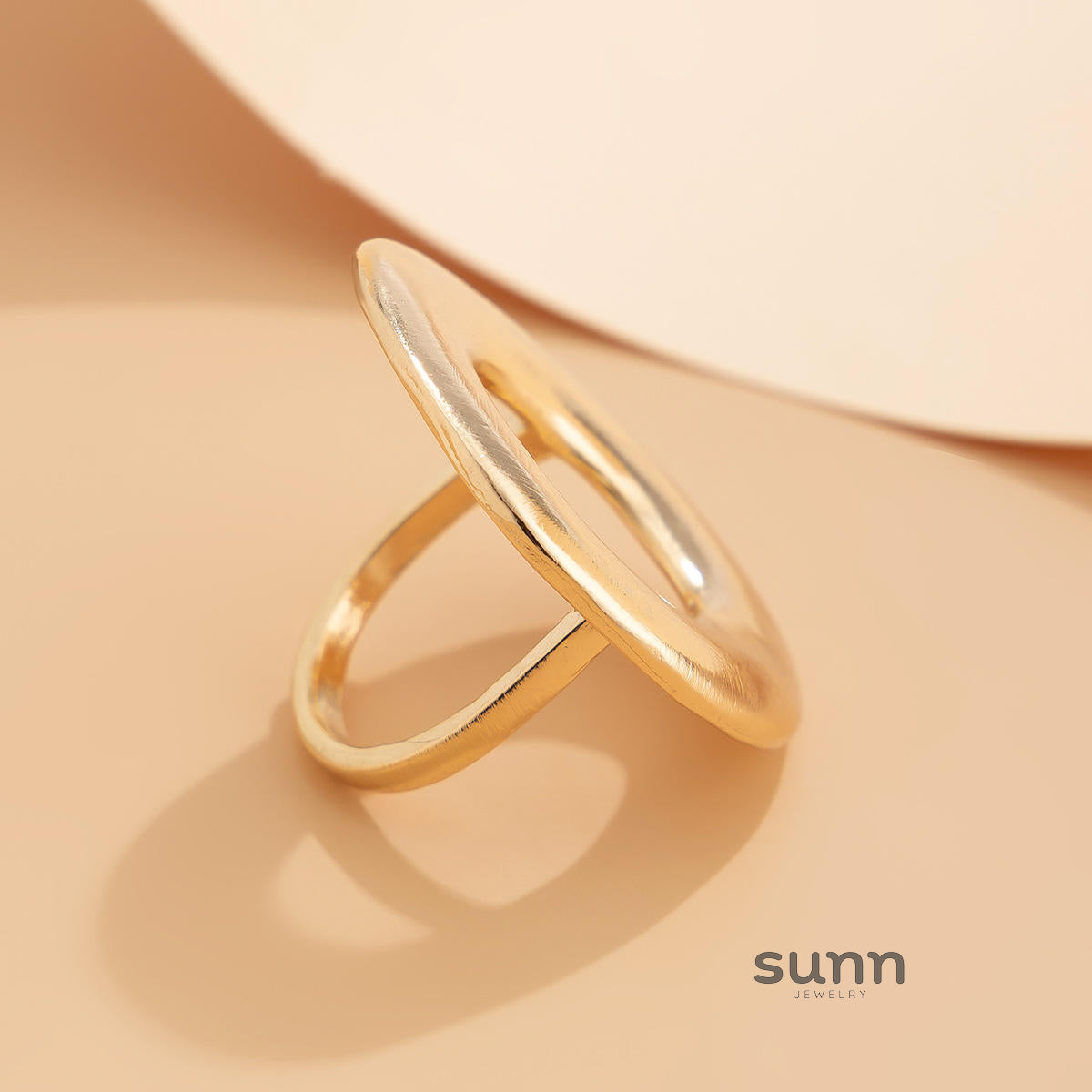 Myiah Asymmetrical Pearl Open Ring [3QI1YRLC]
