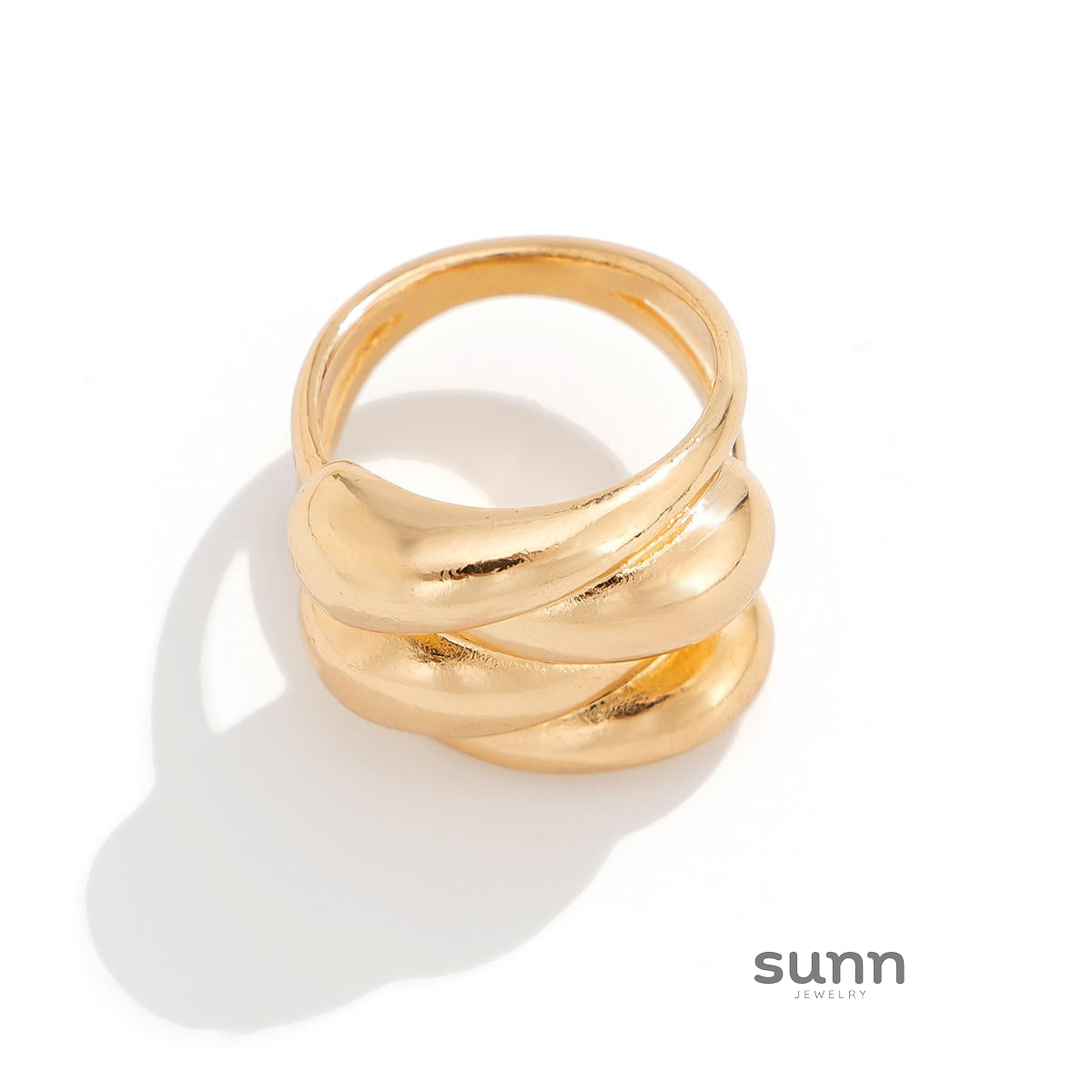 Myiah Asymmetrical Pearl Open Ring [O6P0VM33]
