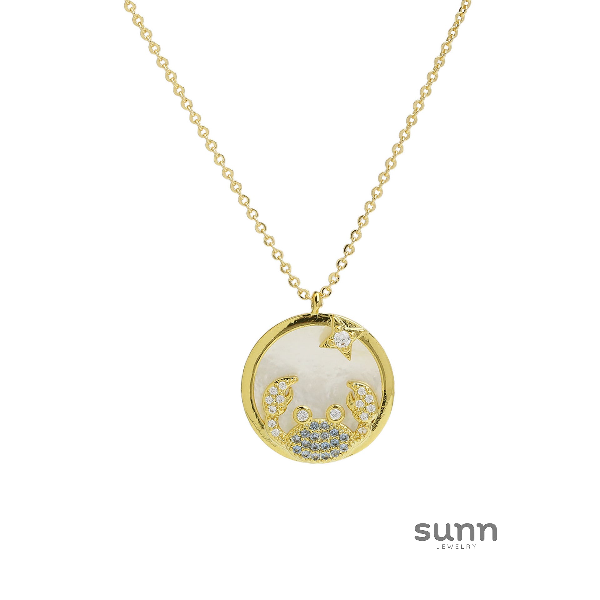 Mykenzie Zodiac Charm Necklace [WRK2BGUB]