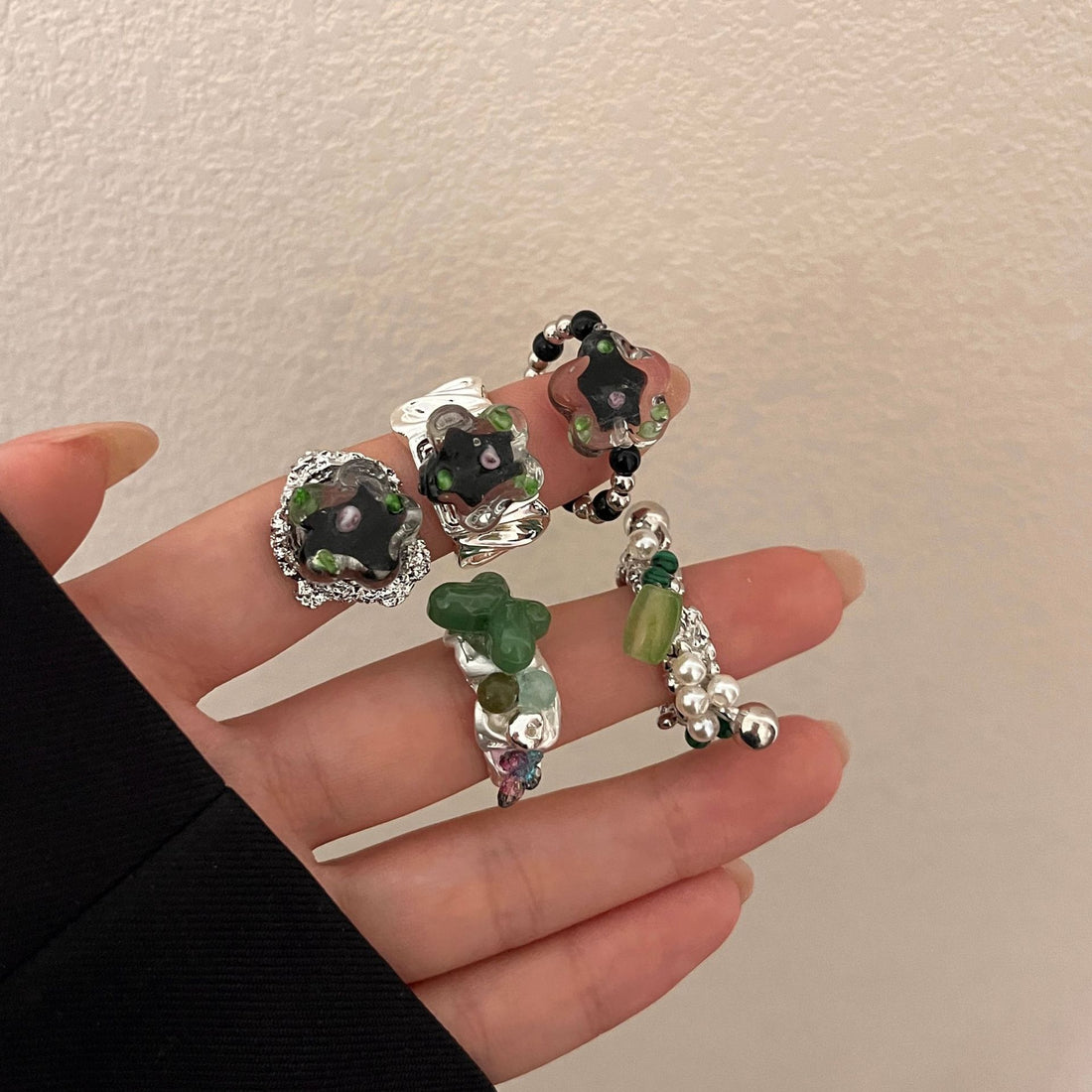 Myla Tourmaline Star Ring [3CBNUWKH]