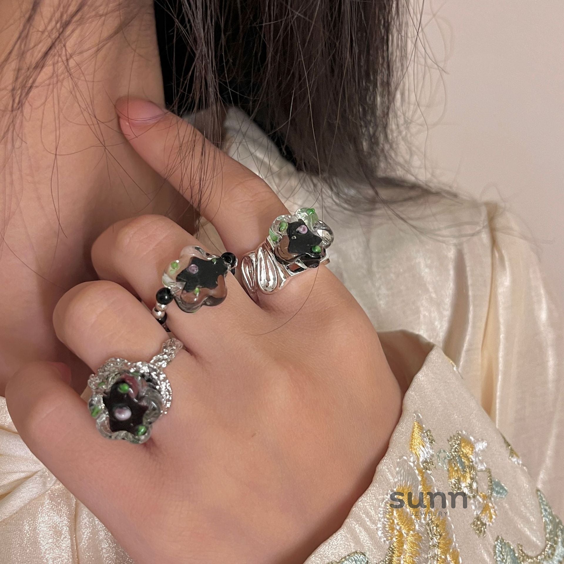 Myla Tourmaline Star Ring [ICKBSNK8]