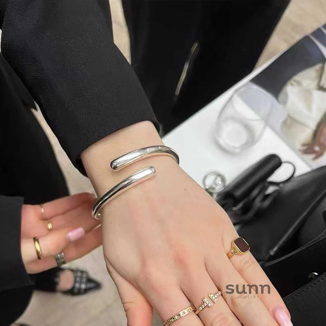 Myleigh Teardrop Open Cuff Bracelet