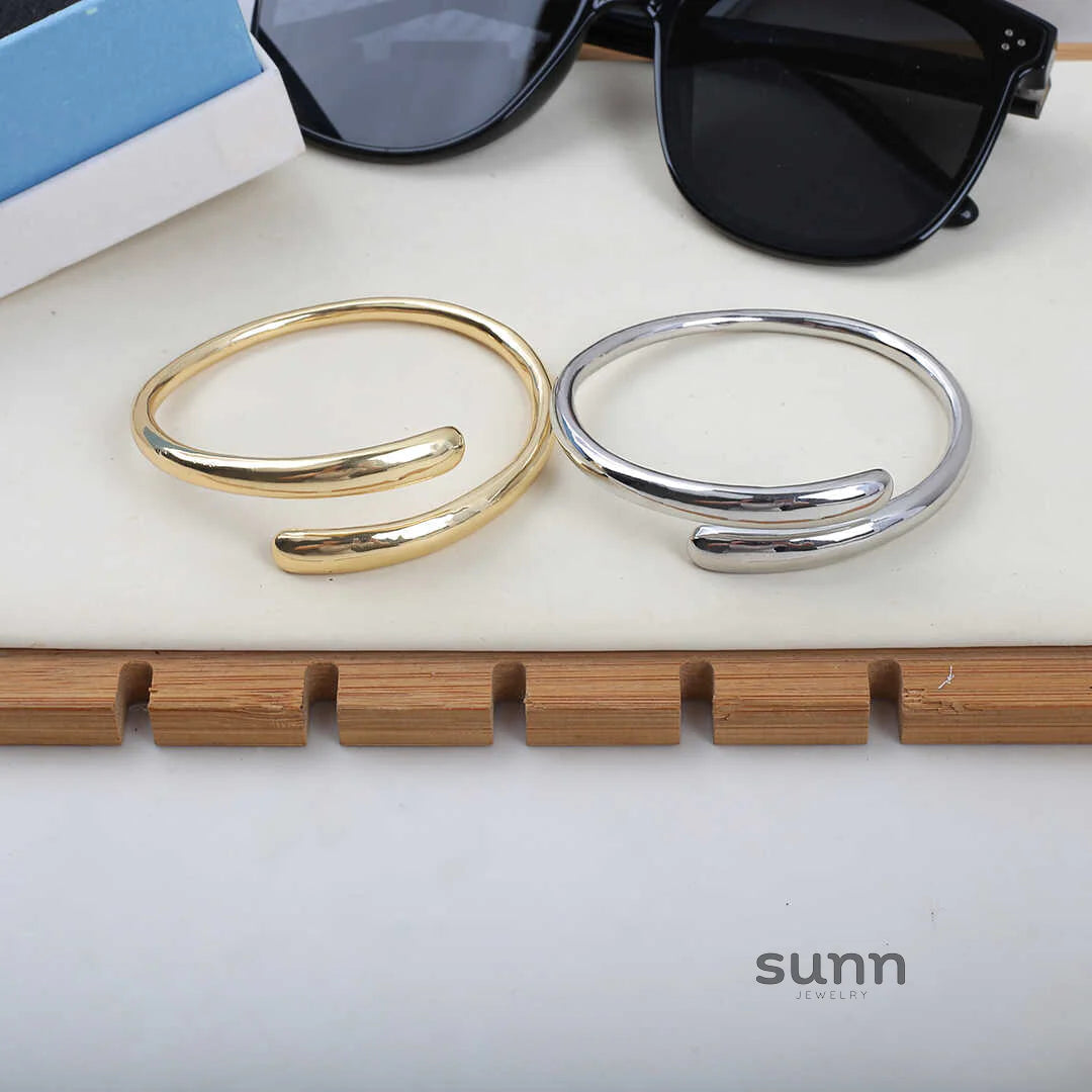 Myleigh Teardrop Open Cuff Bracelet