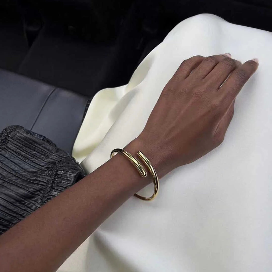 Myleigh Teardrop Open Cuff Bracelet