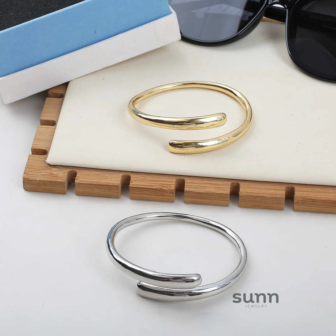 Myleigh Teardrop Open Cuff Bracelet