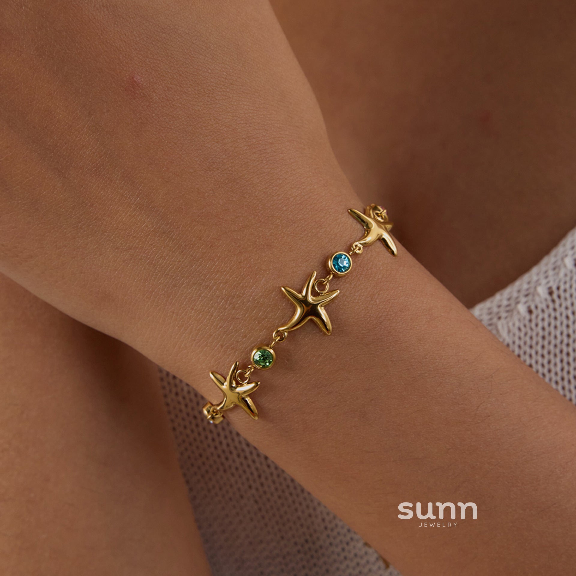 Myleigh Zircon Starfish Bracelet [4LNE1WDI]