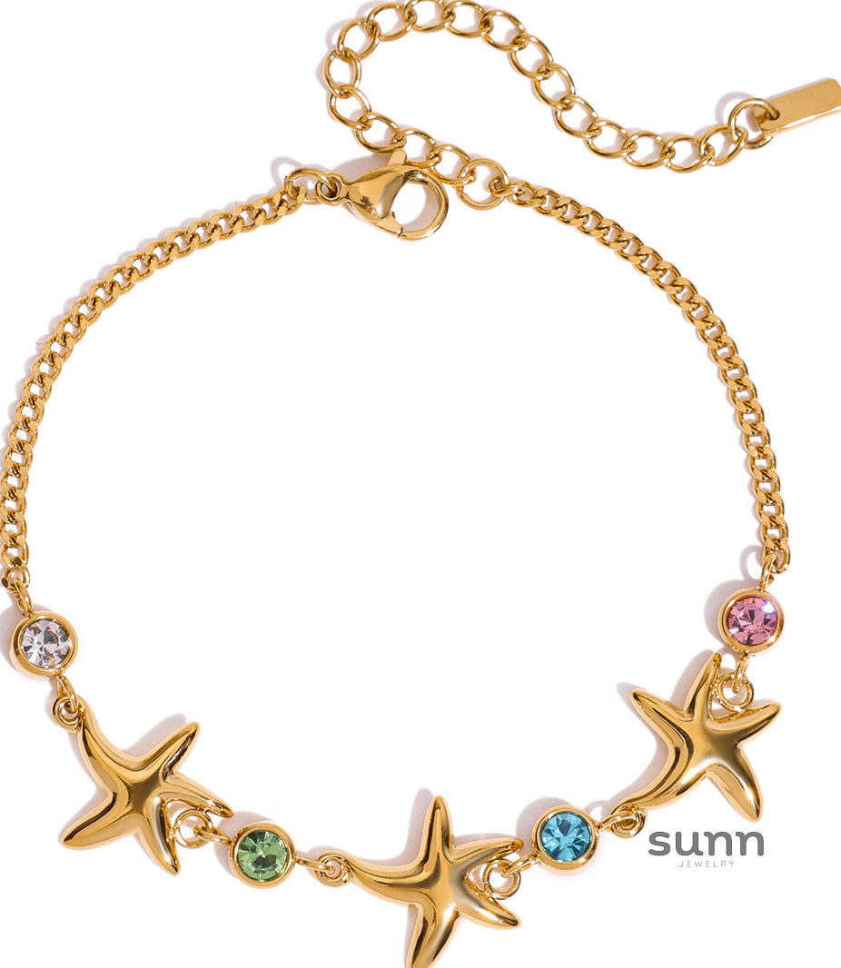 Myleigh Zircon Starfish Bracelet [R2EK92T9]