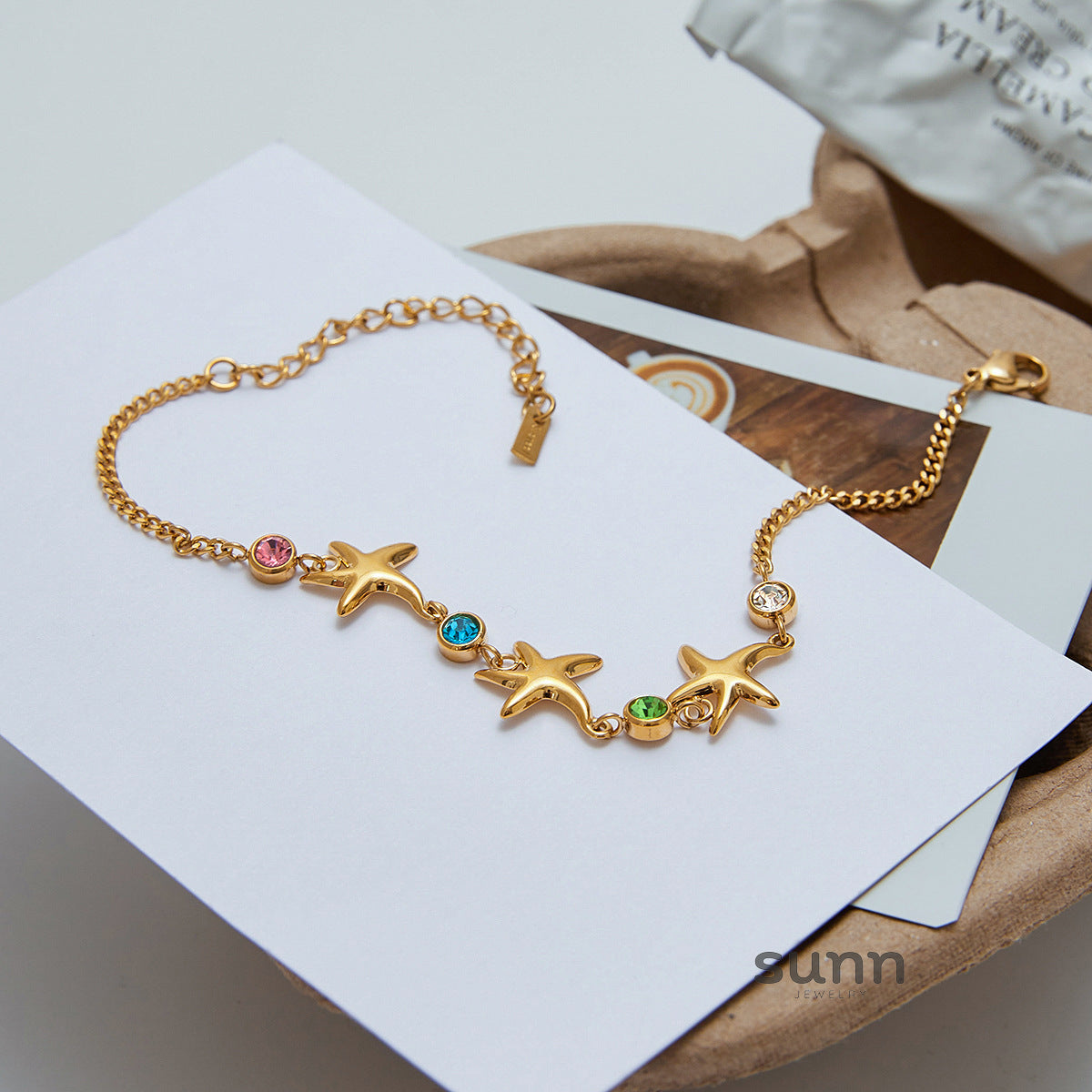 Myleigh Zircon Starfish Bracelet [ZZ5RL8CG]