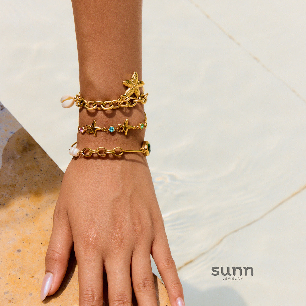 Myleigh Zircon Starfish Bracelet [TW6LL2WC]