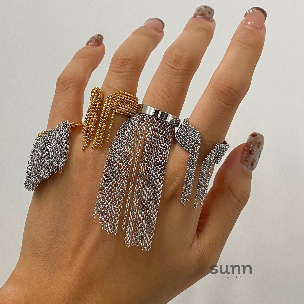 Mylene Tassel Chain Ring [ZAA4RLP9]