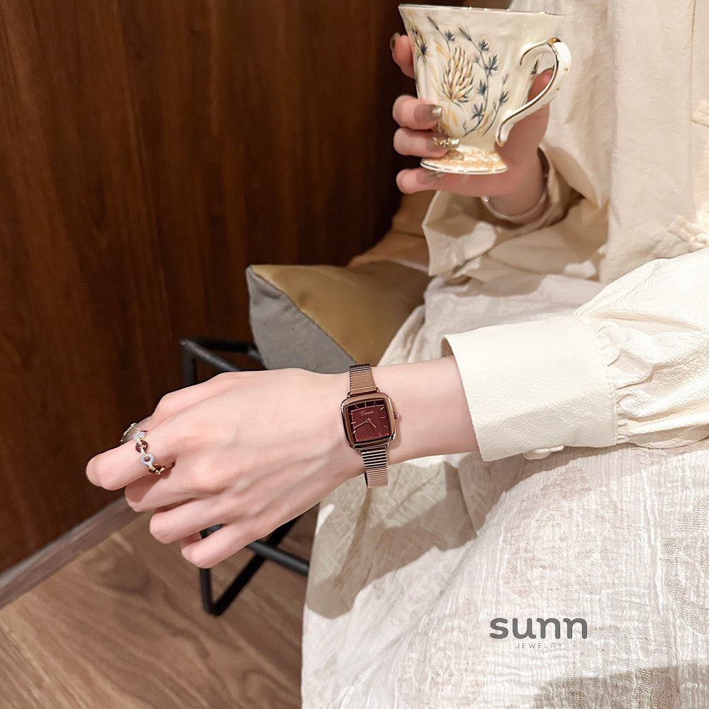 Mylie Elegant Square Mesh Watch [278TWOAA]