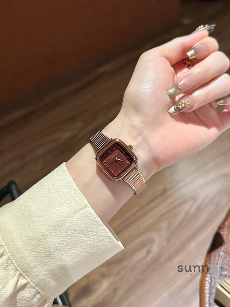 Mylie Elegant Square Mesh Watch [Q7CXH7EL]