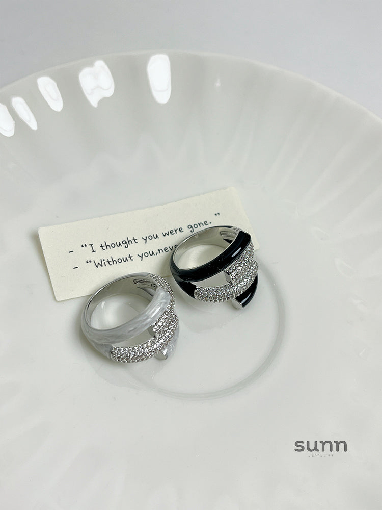 Mylie Layered Enamel Ring [G28QUGYZ]