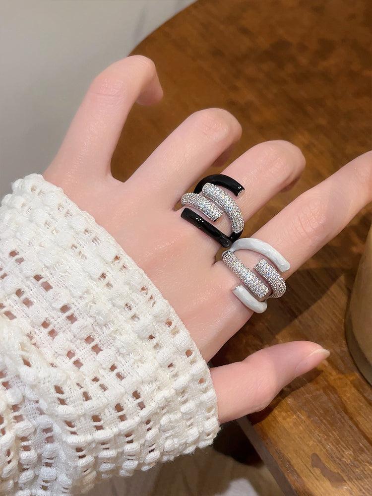 Mylie Layered Enamel Ring [K0F5U7H1]