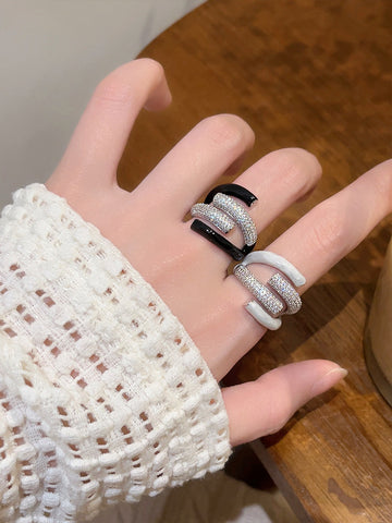 Mylie Layered Enamel Ring [K0F5U7H1]