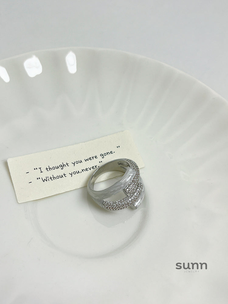 Mylie Layered Enamel Ring [JOYQG66J]
