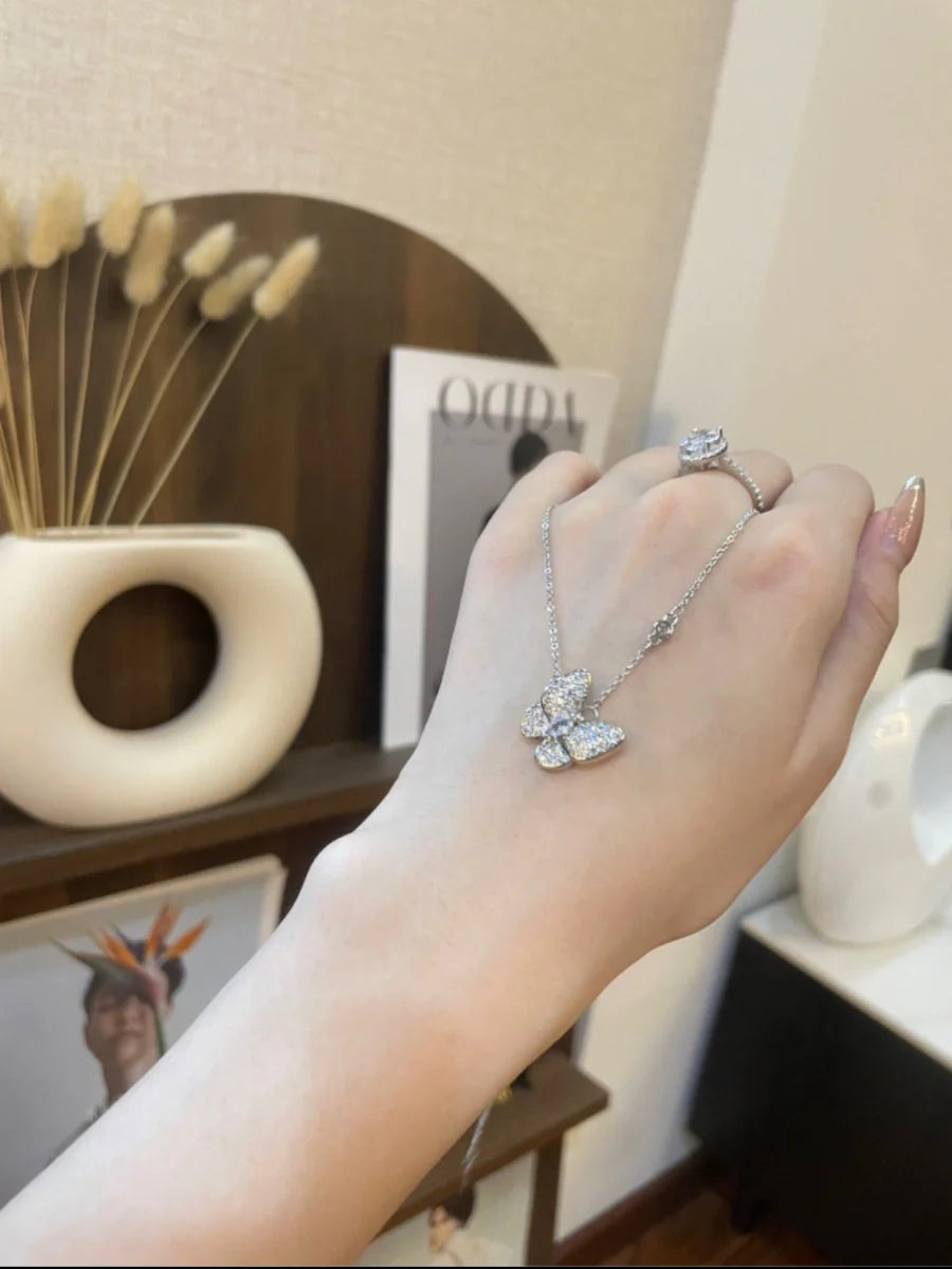 Myracle Zircon Butterfly Necklace