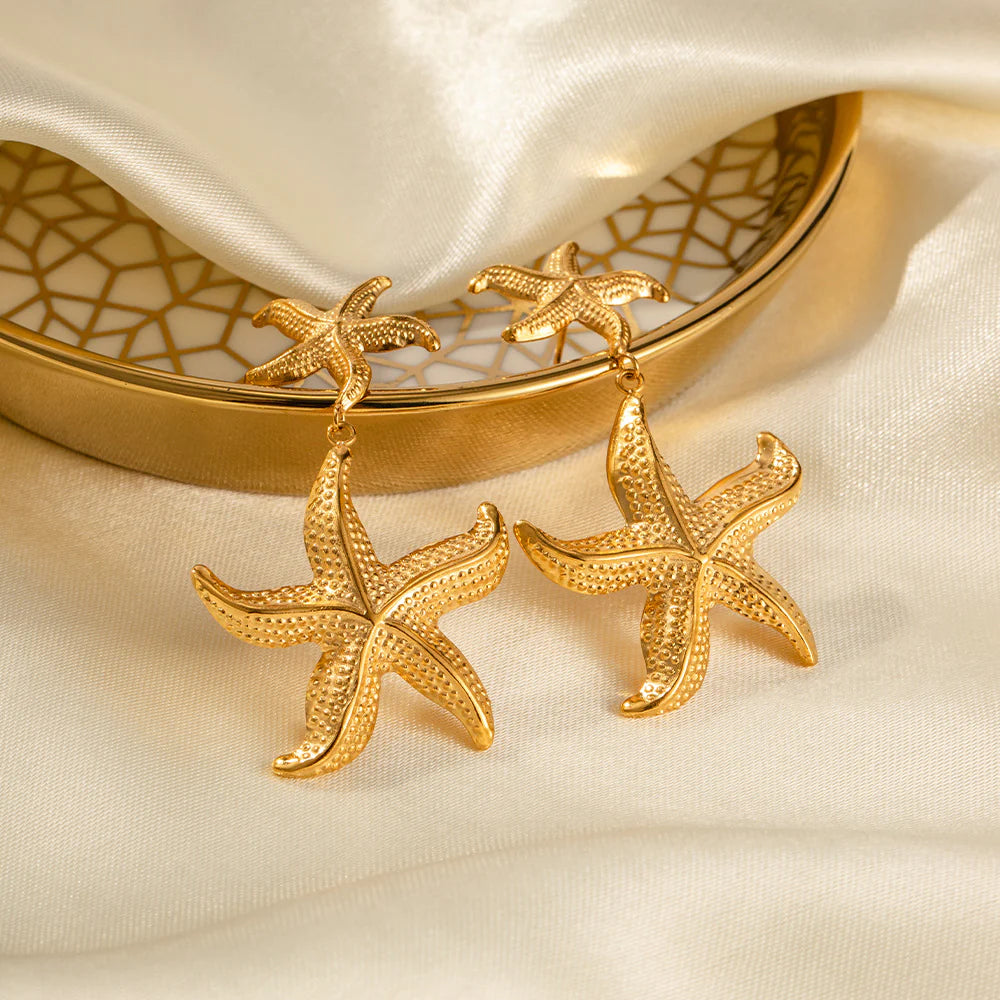 Myriam Starfish Pendant Earrings