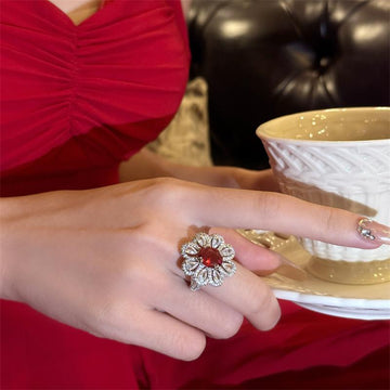 Nahomi Ruby Rose Open Ring [CT91JUBK]