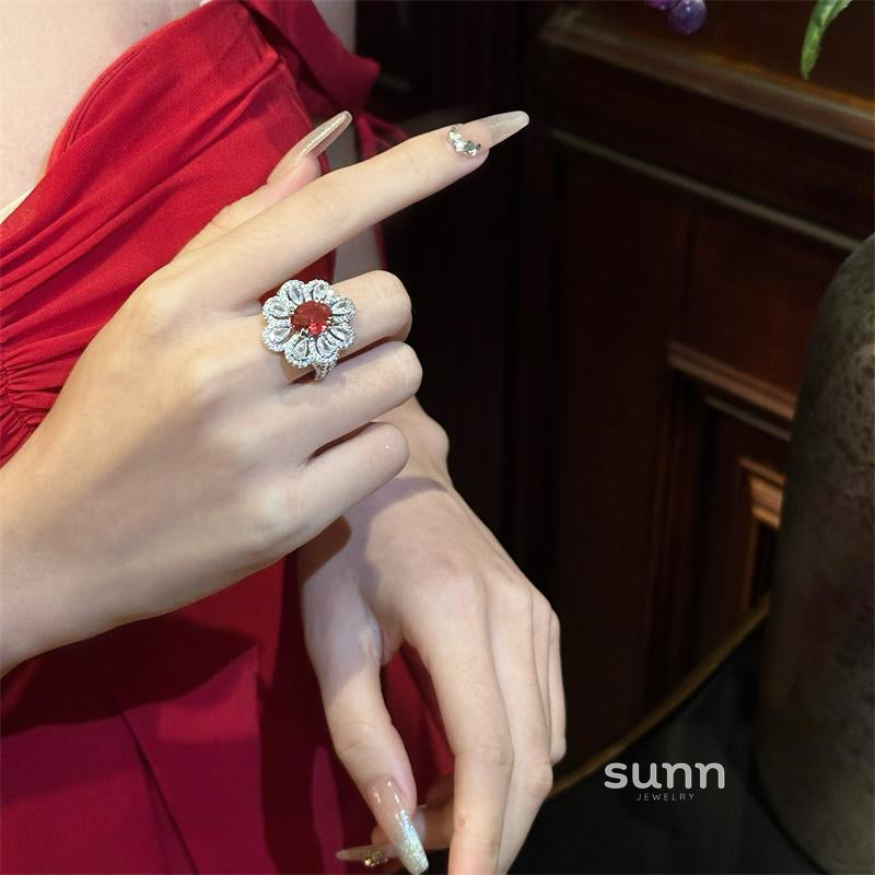 Nahomi Ruby Rose Open Ring [CT91JUBK]