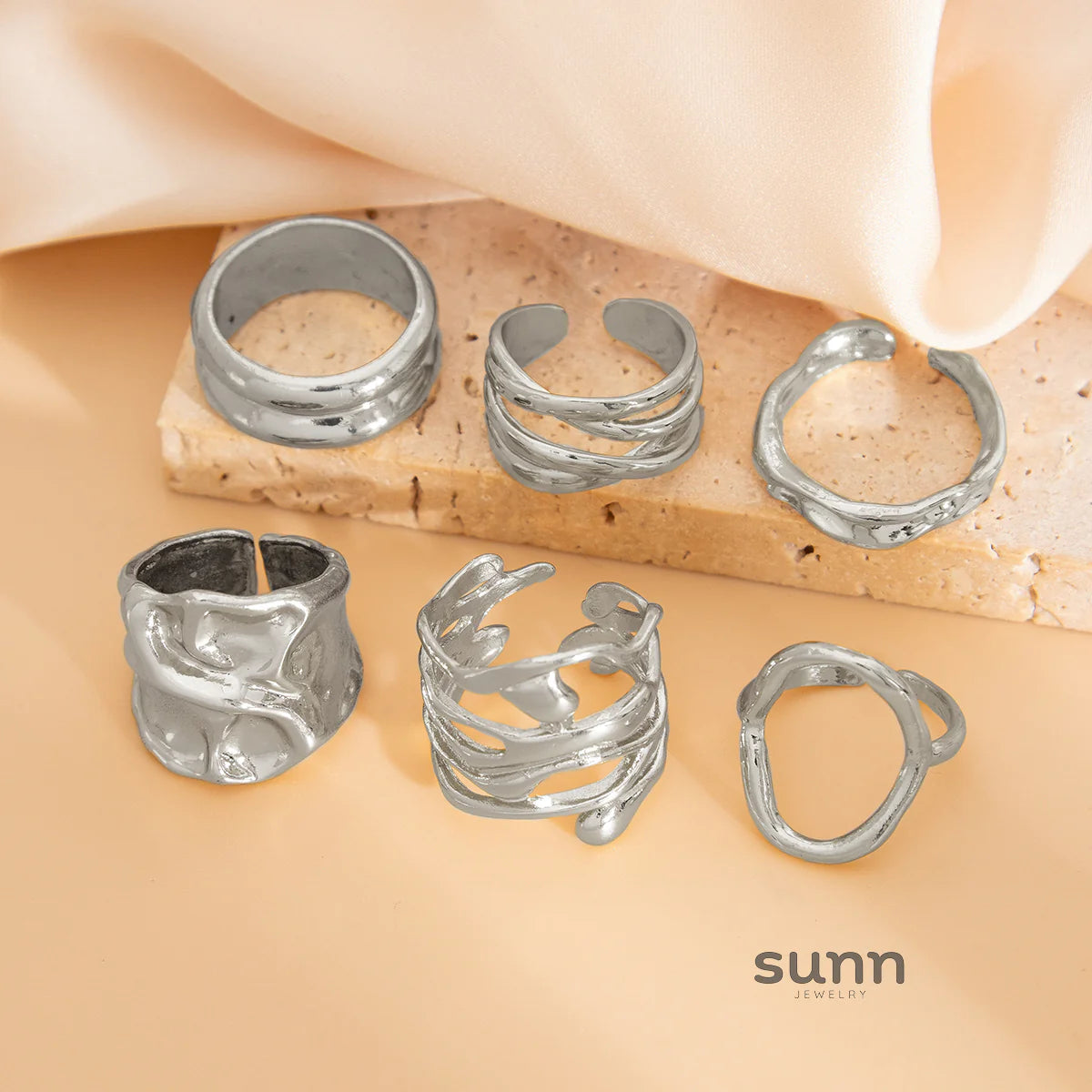 Nahomi Six-Piece Ring Set
