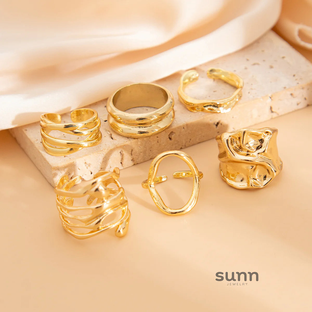 Nahomi Six-Piece Ring Set