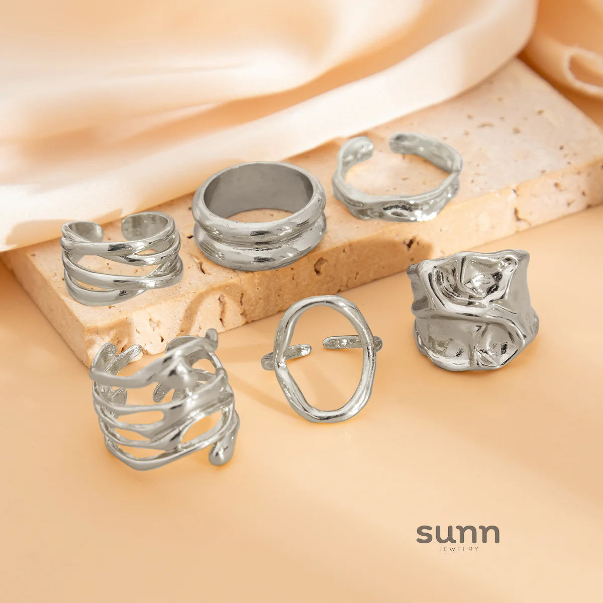 Nahomi Six-Piece Ring Set