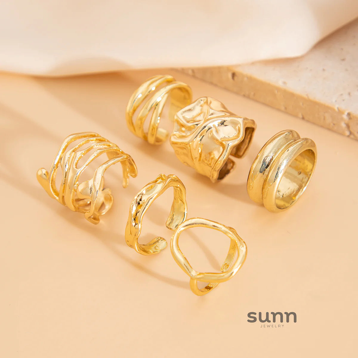 Nahomi Six-Piece Ring Set