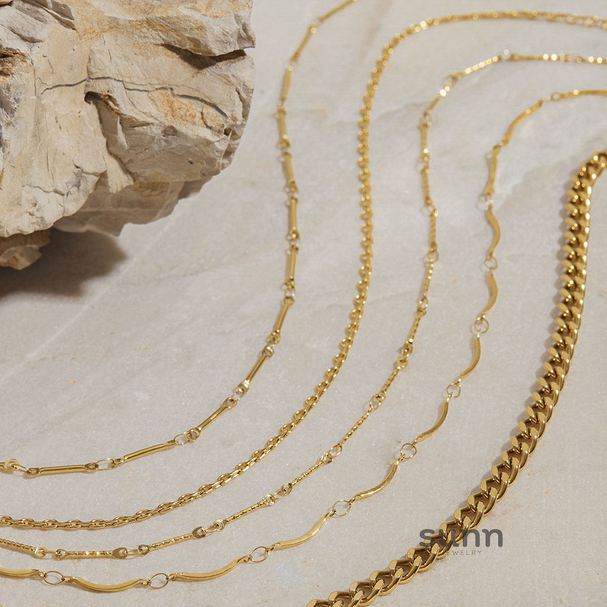 Naidelyn Stainless Chain Necklace [5NQJM19J]
