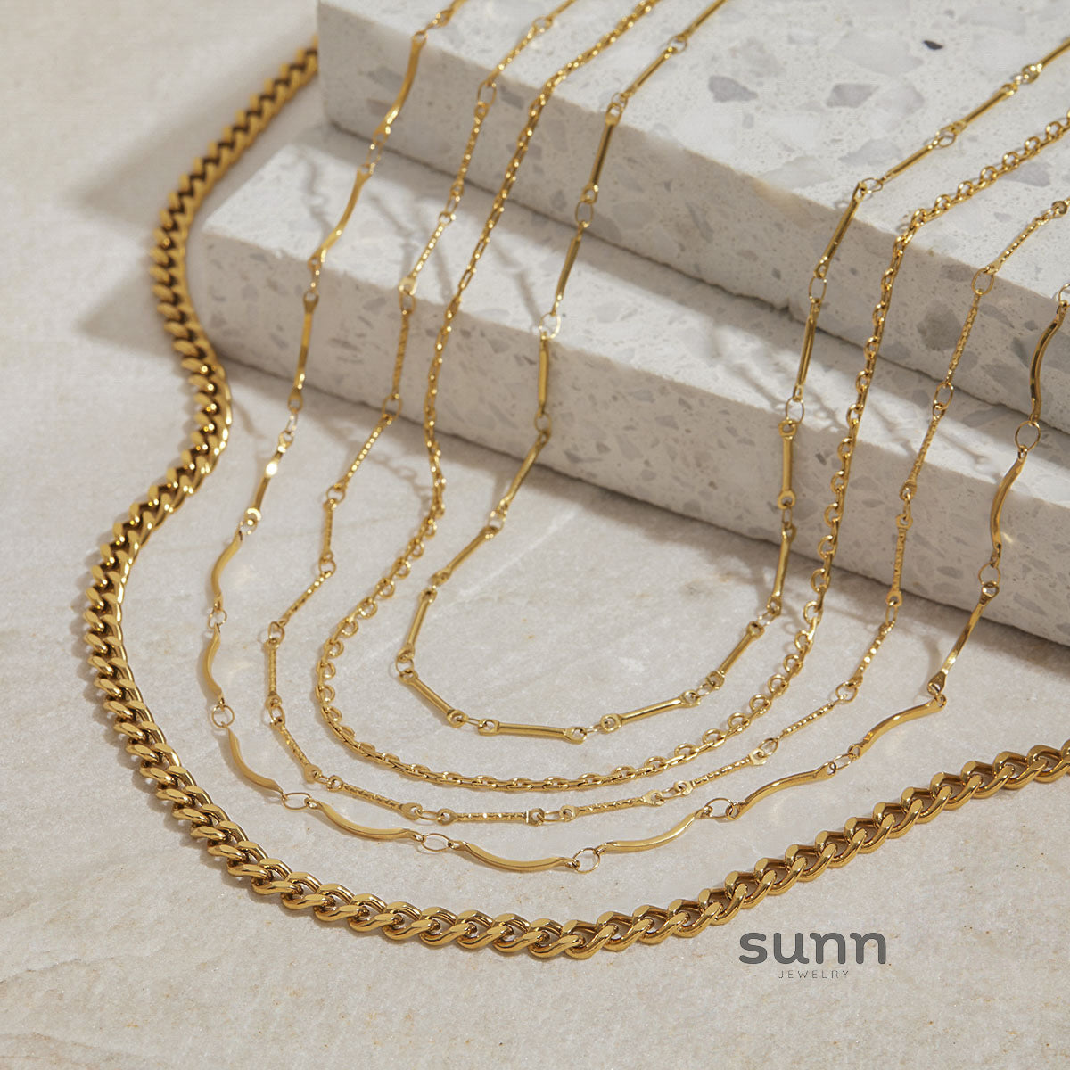 Naidelyn Stainless Chain Necklace [QV6VSKDD]