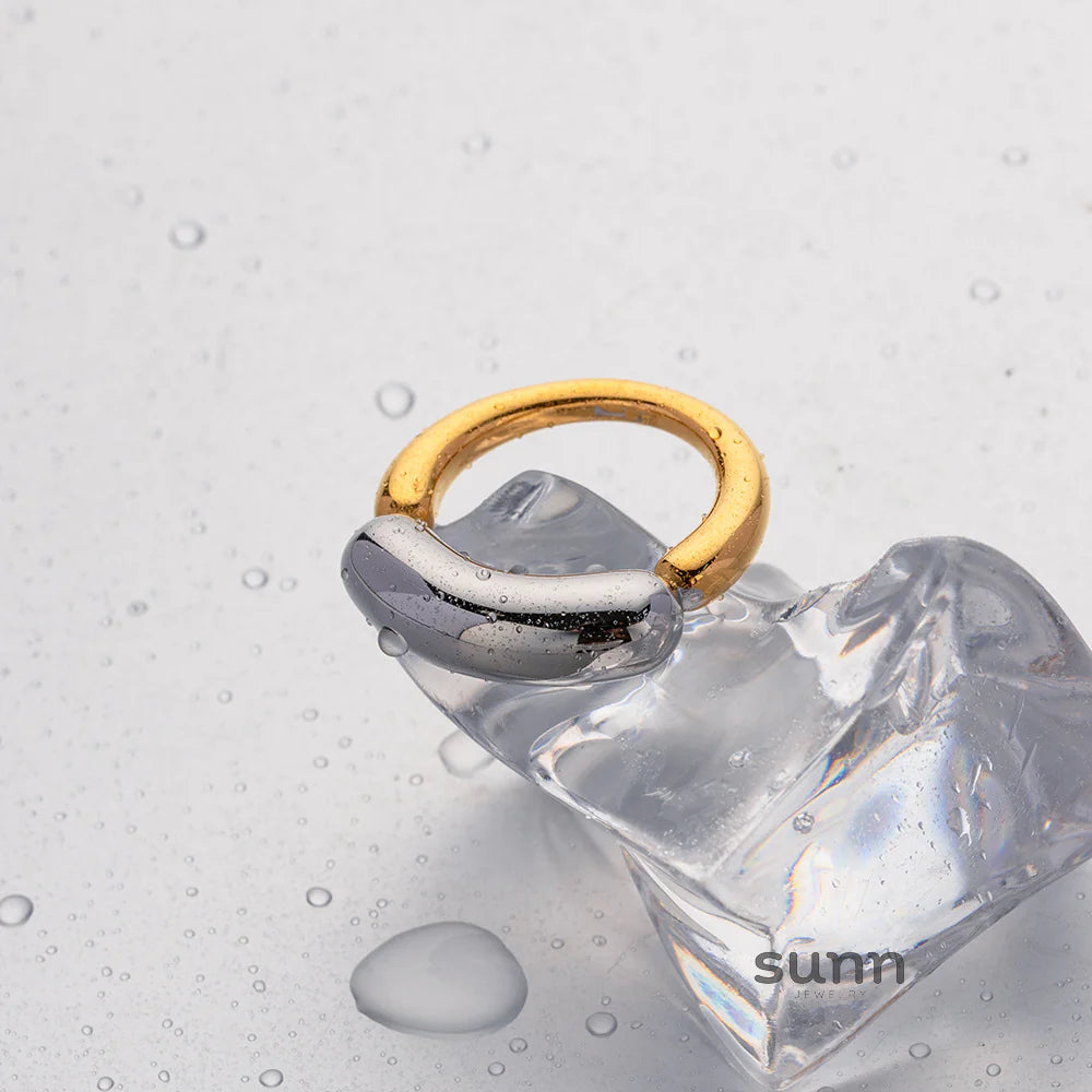 Naima Color-Block Statement Ring