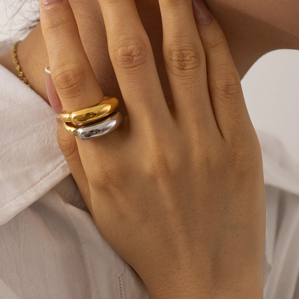 Naima Color-Block Statement Ring