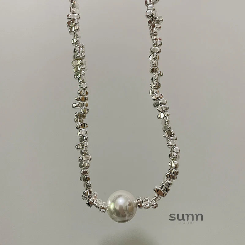 Naima Shattered Pearl Necklace