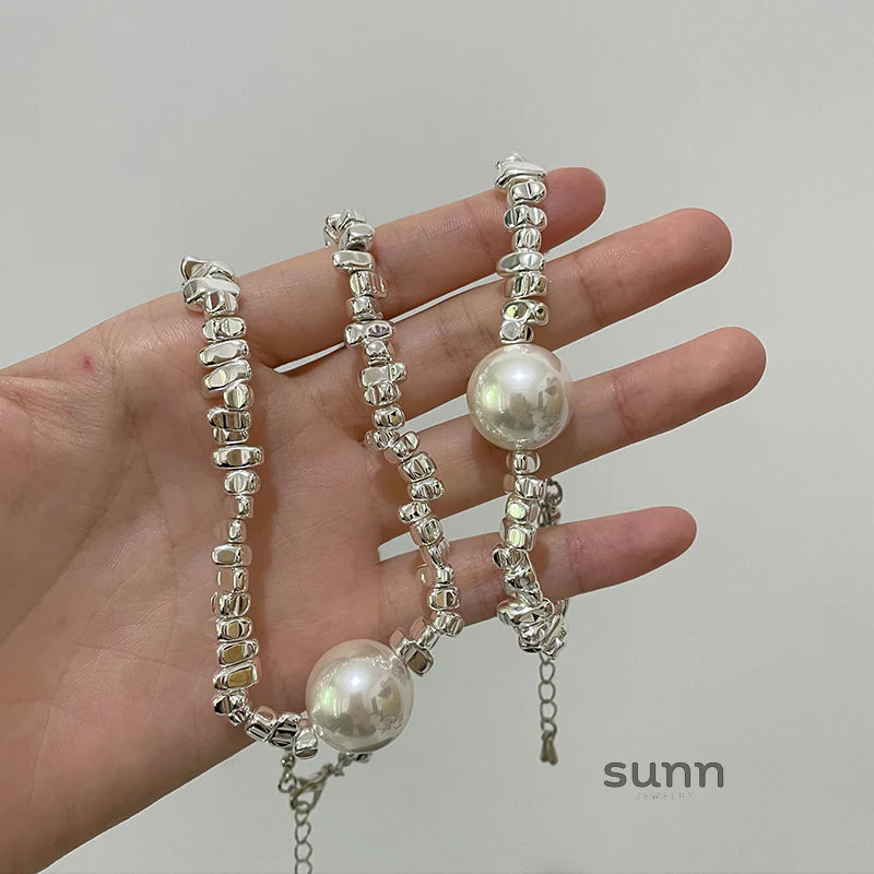Naima Shattered Pearl Necklace