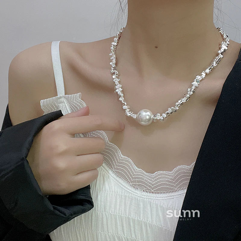 Naima Shattered Pearl Necklace