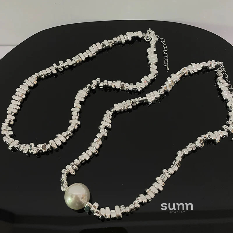 Naima Shattered Pearl Necklace