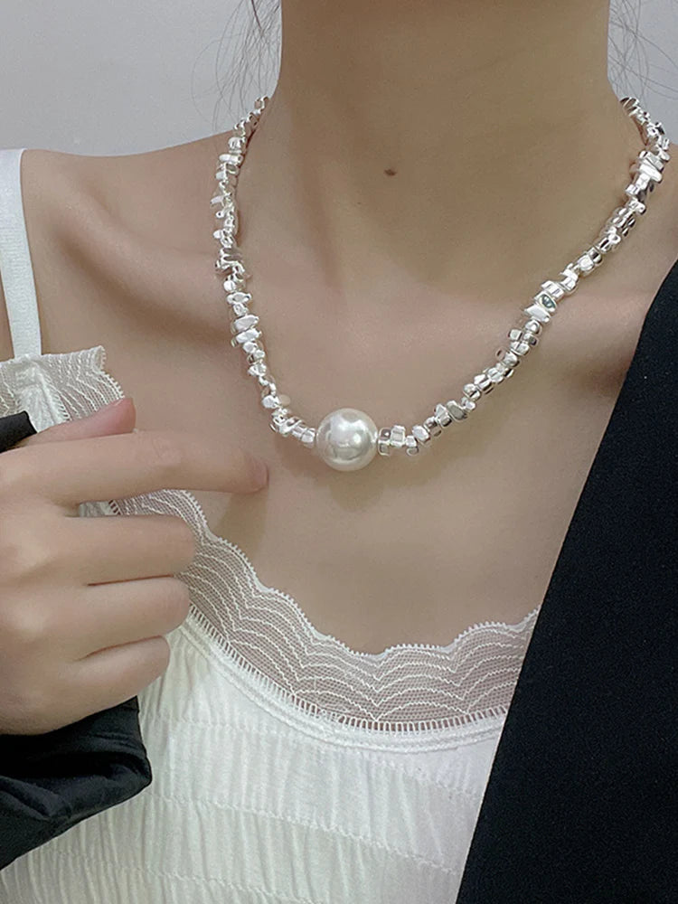 Naima Shattered Pearl Necklace