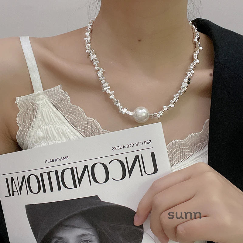 Naima Shattered Pearl Necklace