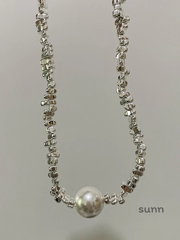 Naima Shattered Pearl Necklace