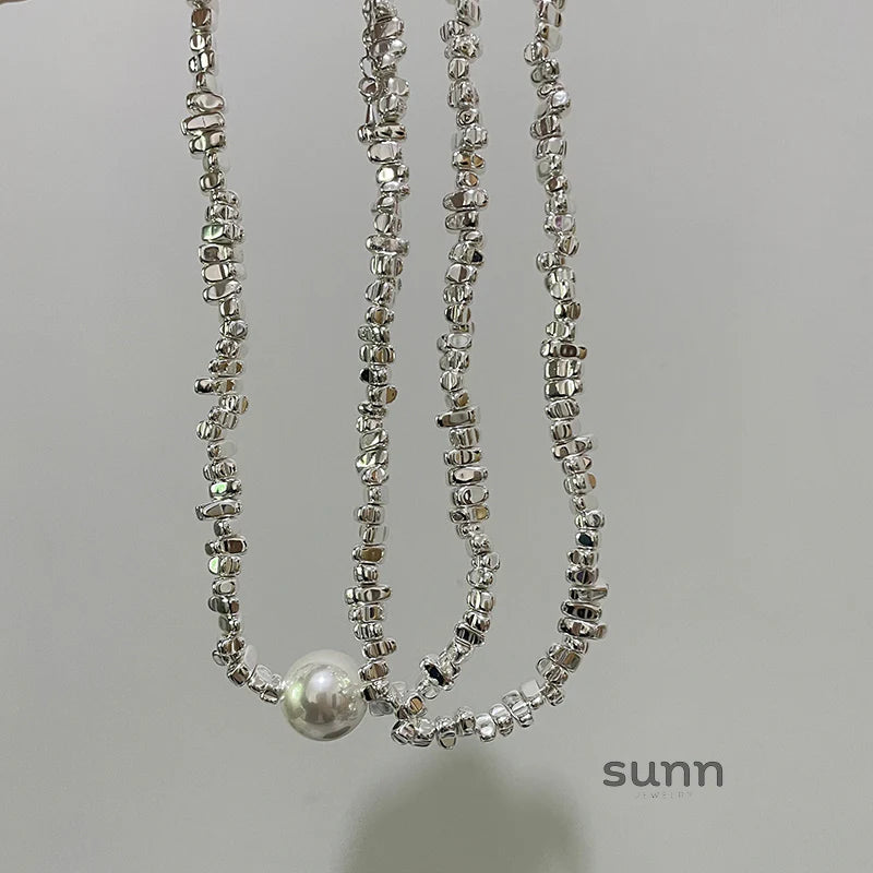 Naima Shattered Pearl Necklace