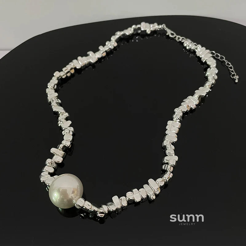Naima Shattered Pearl Necklace