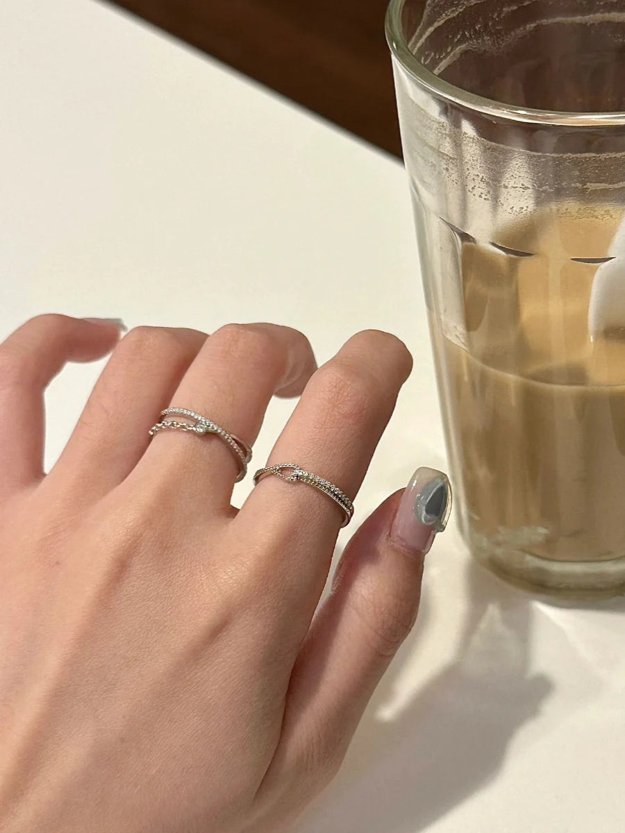 Naimah Starry Crossover Ring