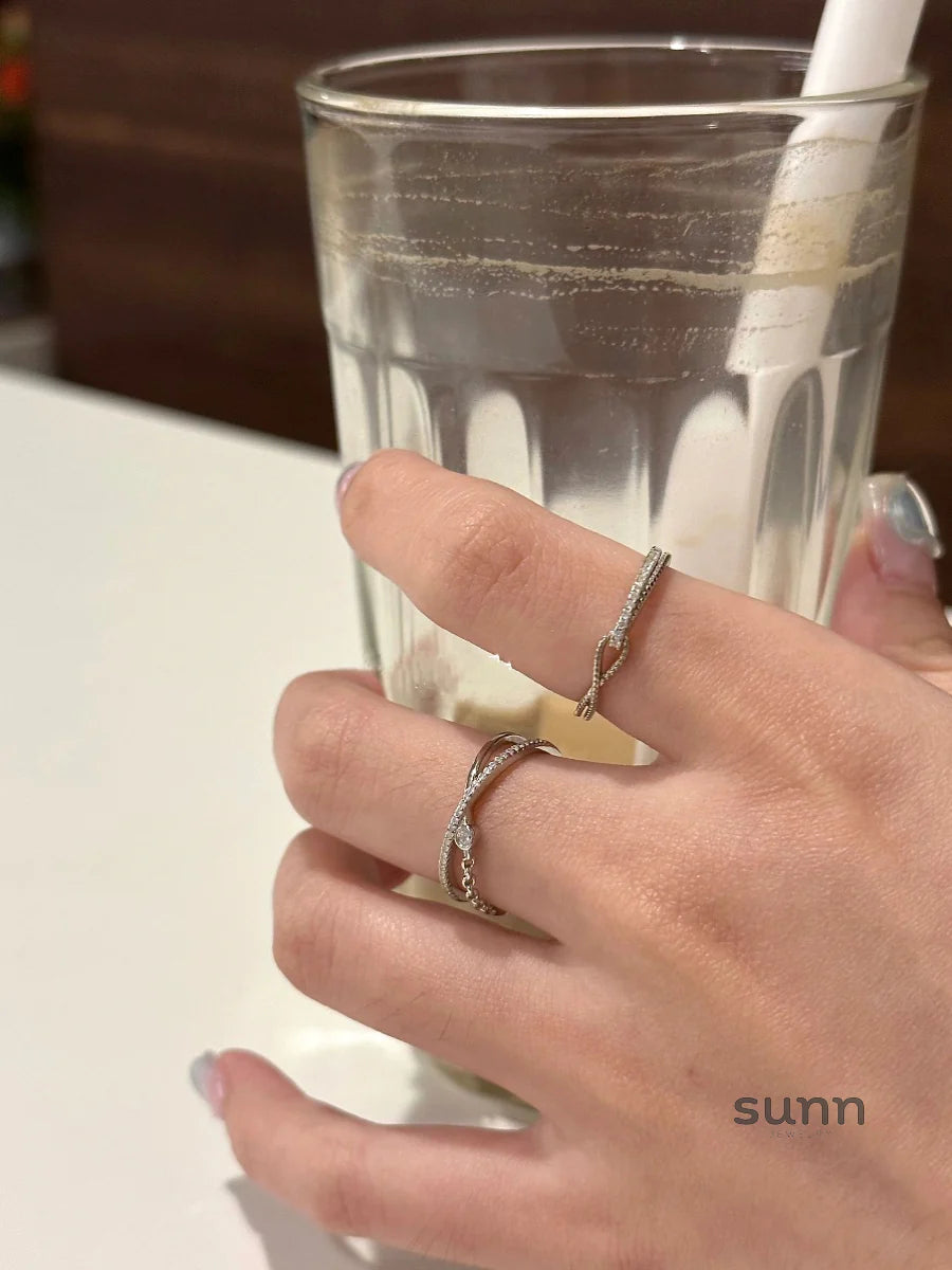 Naimah Starry Crossover Ring